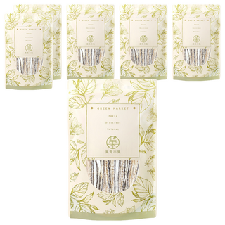 GreenMarket 菓青市集 雙層芝麻鱈魚絲 200g 獨立包裝 鹹甜適中 口感豐富, 6包