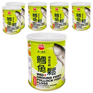 味一食品 海苔芝麻鱈魚鬆, 150g, 6罐