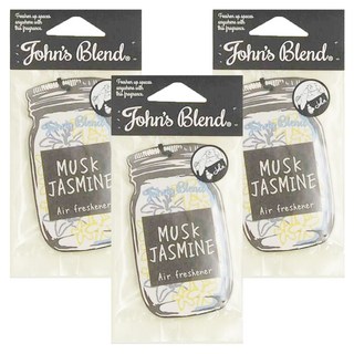 John's Blend 居家香氛片 麝香茉莉, 清新空氣, 持久香味, 凝膠質地, 美學設計, 6g, 3片