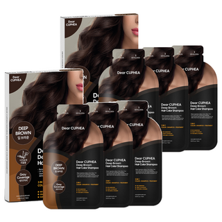 3合1洗髮染 3包入, 深棕色, 2盒