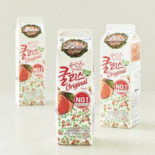 소와나무 쿨피스 복숭아, 930ml, 3개