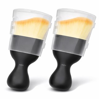 앙플러스 차량 미니 먼지 털이 제거 브러쉬, 혼합색상, 2개