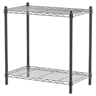 dayneeds 日需百備 輕型波浪架 鐵力士架/收納層架/鞋架/展示架/層架/鐵架 三色可選, 黑色, 2層