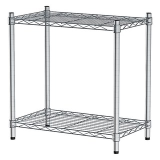 dayneeds 日需百備 輕型二層波浪架 三色可選 鐵力士架/收納層架/鞋架/展示架/層架/鐵架, 電鍍, 二層