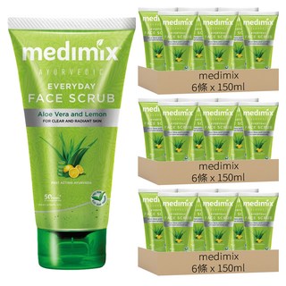 Medimix 阿育吠陀青檸去角質潔顏凝露 150ml 檸檬蘆薈 溫和去角質, 18條