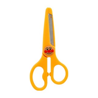 sun-star麵包超人安全剪刀 立體頭 右手用 兒童剪紙好幫手, 黃色, 1支