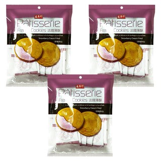 盛香珍 法國薄酥, 128g, 3袋