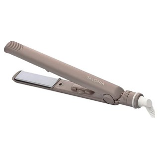 SALONIA 直捲兩用負離子造型夾 24mm 奶茶色, SL-004SBE