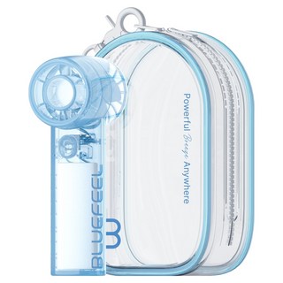 블루필 미니제트 파우치팬 휴대용 핸디 손선풍기 파우치, BFN110, 씨스루블루