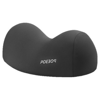 TIMLEI U型牽引枕睡覺專用 仰睡助眠枕/慢回彈記憶棉護頸枕/曲面頸椎枕/睡眠枕, 1個, 黑灰色