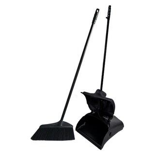월드크린 로비프로 빗자루 세트, 1세트, 올블랙
