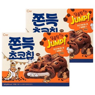 CW 可可豆風味麻糬餅, 240g, 2盒