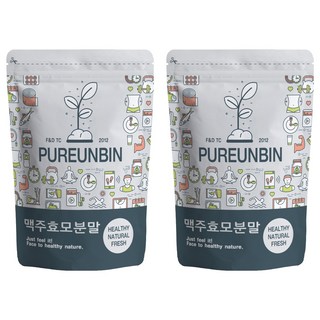 PUREUNBIN 乾燥啤酒酵母粉末粉, 1kg, 2個