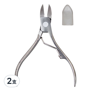 大號指甲剪(97 x 72 x 9mm)銀色 鋒利耐用 附保護蓋 輕鬆修剪指甲, 2支