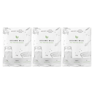 Body Goals 豌豆蛋白飲 芝麻歐蕾 31g 3包 純素高纖