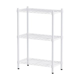 dayneeds 日需百備 輕型 烤漆架 鐵力士架/收納層架/鞋架/展示架/層架/鐵架, 白色, 3層