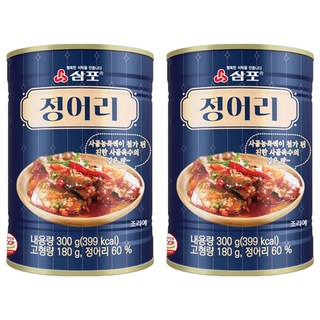 삼포 사골 육수의 깊은 맛의 정어리 통조림, 2개, 300g