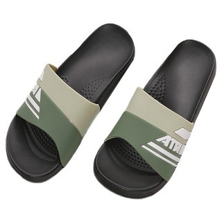 ATTA 運動風圖紋室外拖鞋, 流線質感霧面鞋面, 3cm厚底, MIT台灣製, 綠色, 290mm