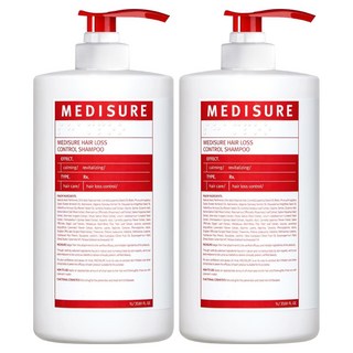 메디슈어 탈모 증상 완화 기능성샴푸, 1L, 2개