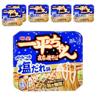 明星食品 一平 夜店炒麵 鹽味 130公克, 6個