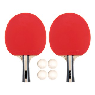 DUNLOP Flux Extreme 乒乓球拍2支+桌球4顆組, 1組, ITTF-107-080