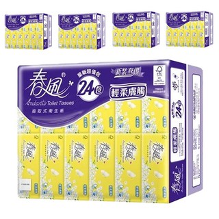 春風 輕柔膚觸抽取式衛生紙, 24包, 5袋