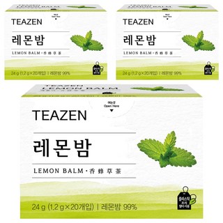 TEAZEN 茶禪 檸檬香蜂草茶茶包, 1.2g, 20包, 3盒