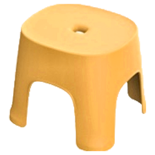 北歐風 繽紛 小矮排排兒童椅凳 PVC材質 450g淨重, 秋香黃, 1個