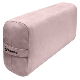 Tumaz 月熊 40&50D雙面硬度麂皮細緻絨瑜珈枕, 莫蘭迪粉, 72 x 30 x 16cm, 1組