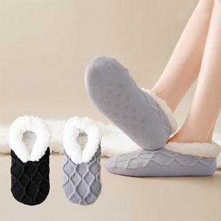 Wodemi 女性用防滑保暖防寒襪套 2雙組 C1006