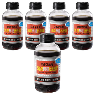 NIN JIOM 京都念慈菴 清潤無糖枇杷膏 金銀花 橄欖葉 高纖, 198g, 5瓶
