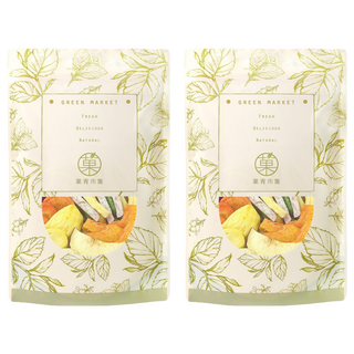 GreenMarket 菓青市集 綜合蔬果脆片 非油炸, 180g, 2包