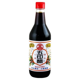 高記 調理五印醋 100%純米麥釀造, 520ml, 1瓶