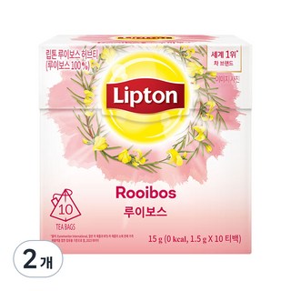 Lipton 立頓 南非國寶草本茶三角茶包, 1.5g, 10包, 2盒