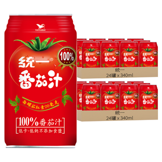 統一 蕃茄汁, 340ml, 48罐