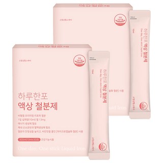 Kocheolnam Healthcare 葉酸鐵質補充液隨身包, 30條, 2盒