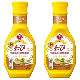 OTTOGI 不倒翁 全麥芥末醬, 280g, 2瓶