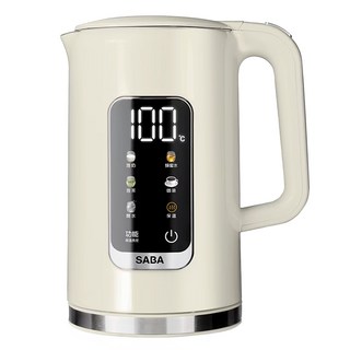 SABA 智能溫控快煮壺, 1.7L大容量, 1000W快速加熱, 6段智能溫控, SA-HK41