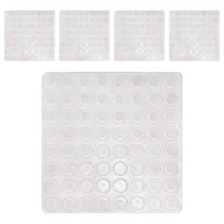 FANCY LIFE 防撞消音止滑貼 底部防滑 家具防撞 保護牆面, 透明色, 5片