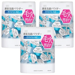 Kanebo 佳麗寶 suisai 台灣公司貨 淨透酵素粉N 32顆, 12.8g, 3袋