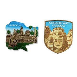 A-ONE 匯旺 柬埔寨吳哥窟磁鐵組 文青電繡 冰箱裝飾 特色紀念品, 1組