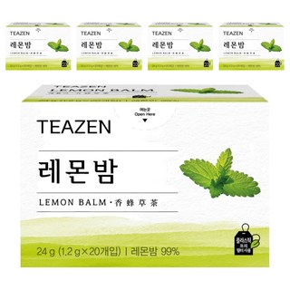 TEAZEN 茶禪 檸檬香蜂草茶茶包, 1.2g, 20包, 5盒