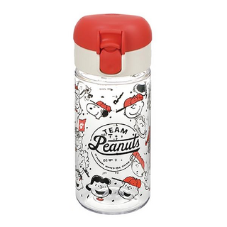 Richell 利其爾 大飲口兩用直飲杯 240ml, 史努比 紅色 + 透明色, 1個