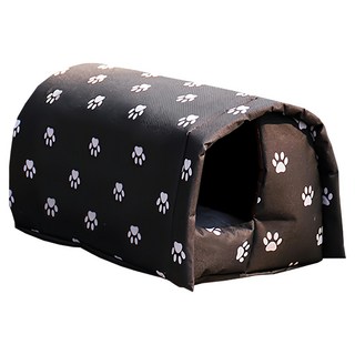 YOGiSSO 貓屋 黑色 防水 四季皆可用, M 450 x 350 x 250mm, 1個