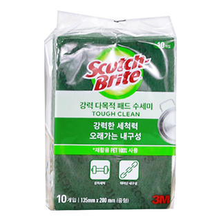 3M Scotch-Brite 百利 多用途強效菜瓜布 M, 1包, 10個