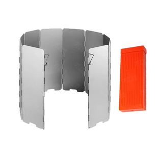 Chill Outdoor 鋁合金多折未氧化擋風板 附收納盒, 銀色, 1個