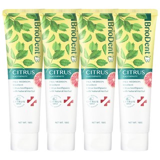 폴메디슨 브리오덴트 시트러스 민트 치약, 150g, 4개