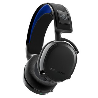 SteelSeries 賽睿 Arctis 7 無線電競耳機麥克風 Nova聲學系統 充電15分鐘續航6小時 2.4GHz無線和藍牙同步連接, 黑色