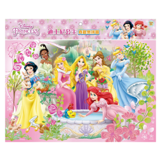 迪士尼公主真歡樂拼圖 D,1盒, 60片, 迪士尼公主, 1個