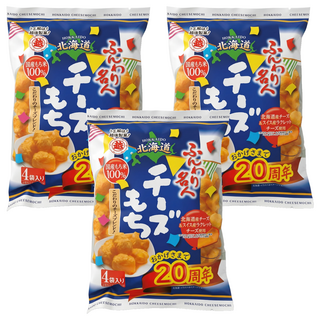 越後製菓 北海道起司泡芙米果, 66g, 3袋